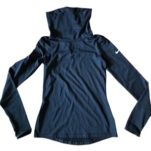 Nike Pro Dri Fit Black Longsleeve Turtleneck Size S